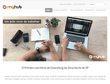 Tablet Screenshot of myhubcoworking.com